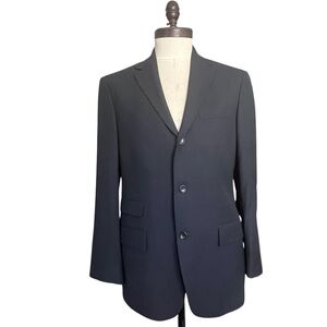Boggi Navy Wool Blazer/Jacket SZ 50IT/40US Classic Chic Old Money Preppy Grandpa